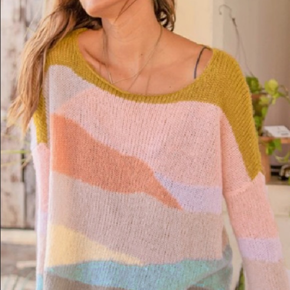 Multicolor Spring/Summer Sweater - Picture 5 of 6